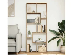 Librería divisora madera ingeniería roble artisan 67x25x161,5cm