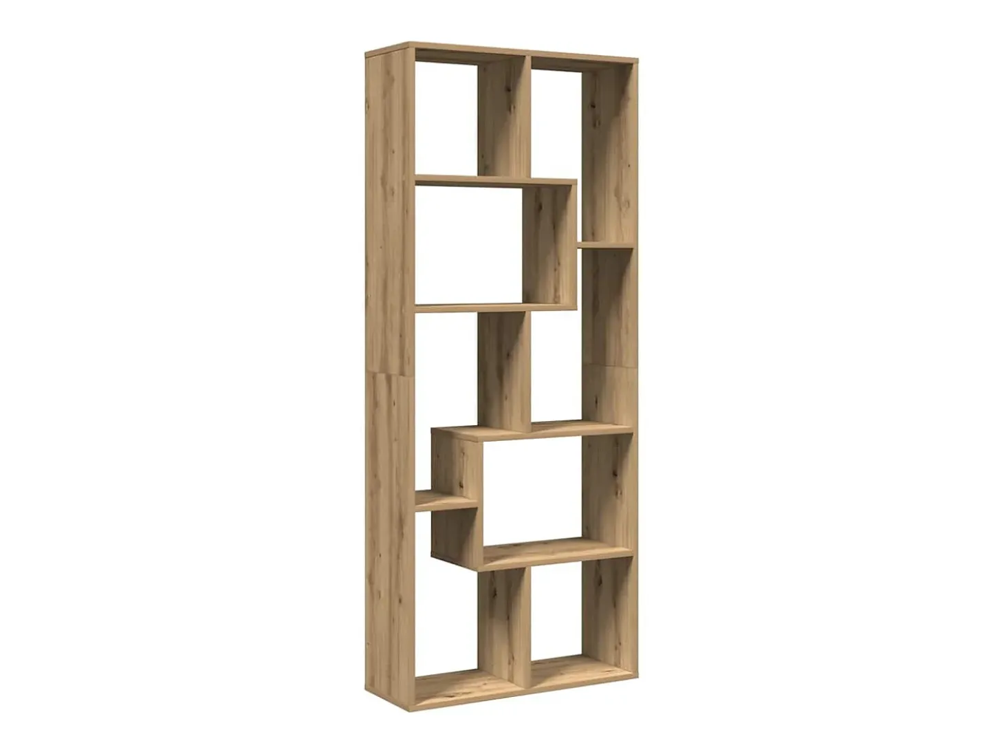 Librería divisora madera ingeniería roble artisan 67x25x161,5cm