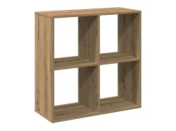 Librería divisora madera roble artisan 69,5x29x69,5 cm