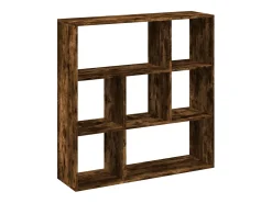 Librería divisora madera roble ahumado 102x29x103,5 cm
