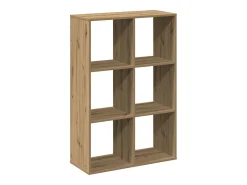 Librería divisora madera roble artisan 69,5x29x103,5 cm