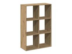 Librería divisora madera roble artisan 69,5x29x103,5 cm