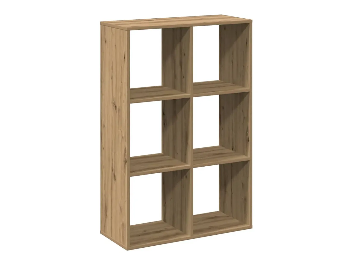 Librería divisora madera roble artisan 69,5x29x103,5 cm