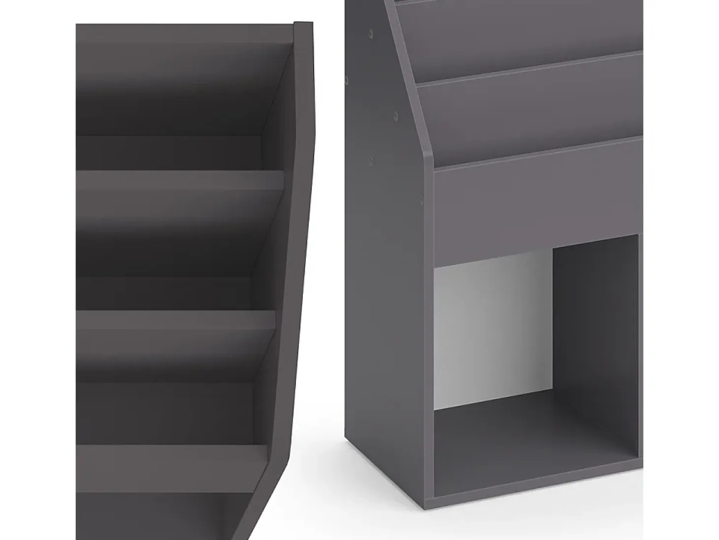 Librería gris 72x30.7x79 luigi