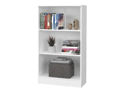 Librería haaus Flint, 2 estantes, Blanco, 70 x 32 x 122 cm