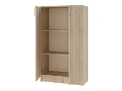Librería haaus Flint, 2 puertas, Roble Sonoma, 70 x 32 x 122 cm