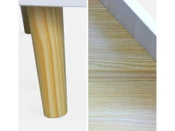 Librería infantil de madera con 8 compartimentos y 2 puertas blanco