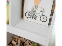 Librería Infantil para niños Estantería estándar Infantil Blanco 86 x 36 x 77cm KMB19-W SoBuy ES