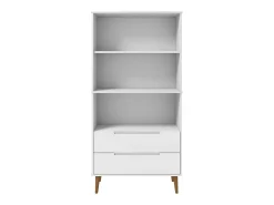 Librería MOLDE madera maciza de pino blanco 85x35x170,5 cm