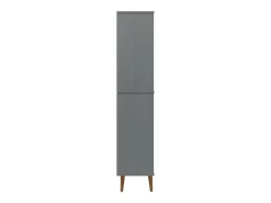Librería MOLDE madera maciza de pino gris 85x35x170,5 cm