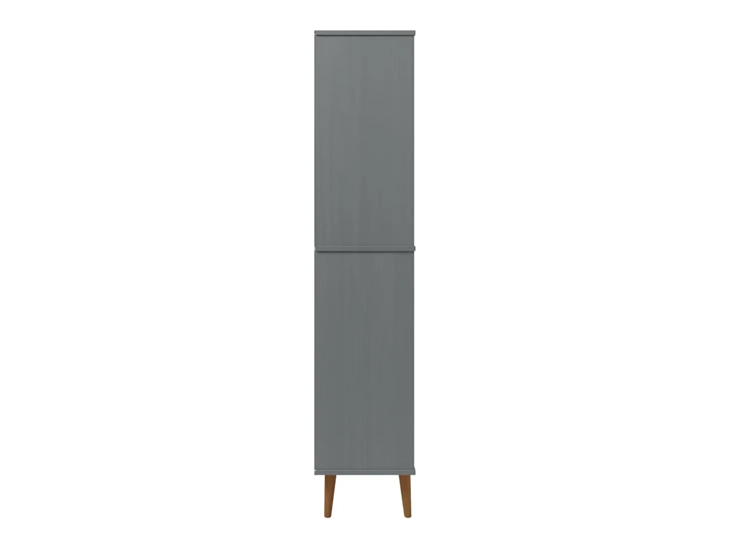Librería MOLDE madera maciza de pino gris 85x35x170,5 cm