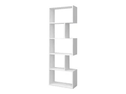 Librería Neón Blanco Mate 5 Estantes 181x60x25 cm
