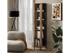Librería roble vikingo 36x36x188 eliza
