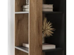 Librería roble vikingo 36x36x188 eliza