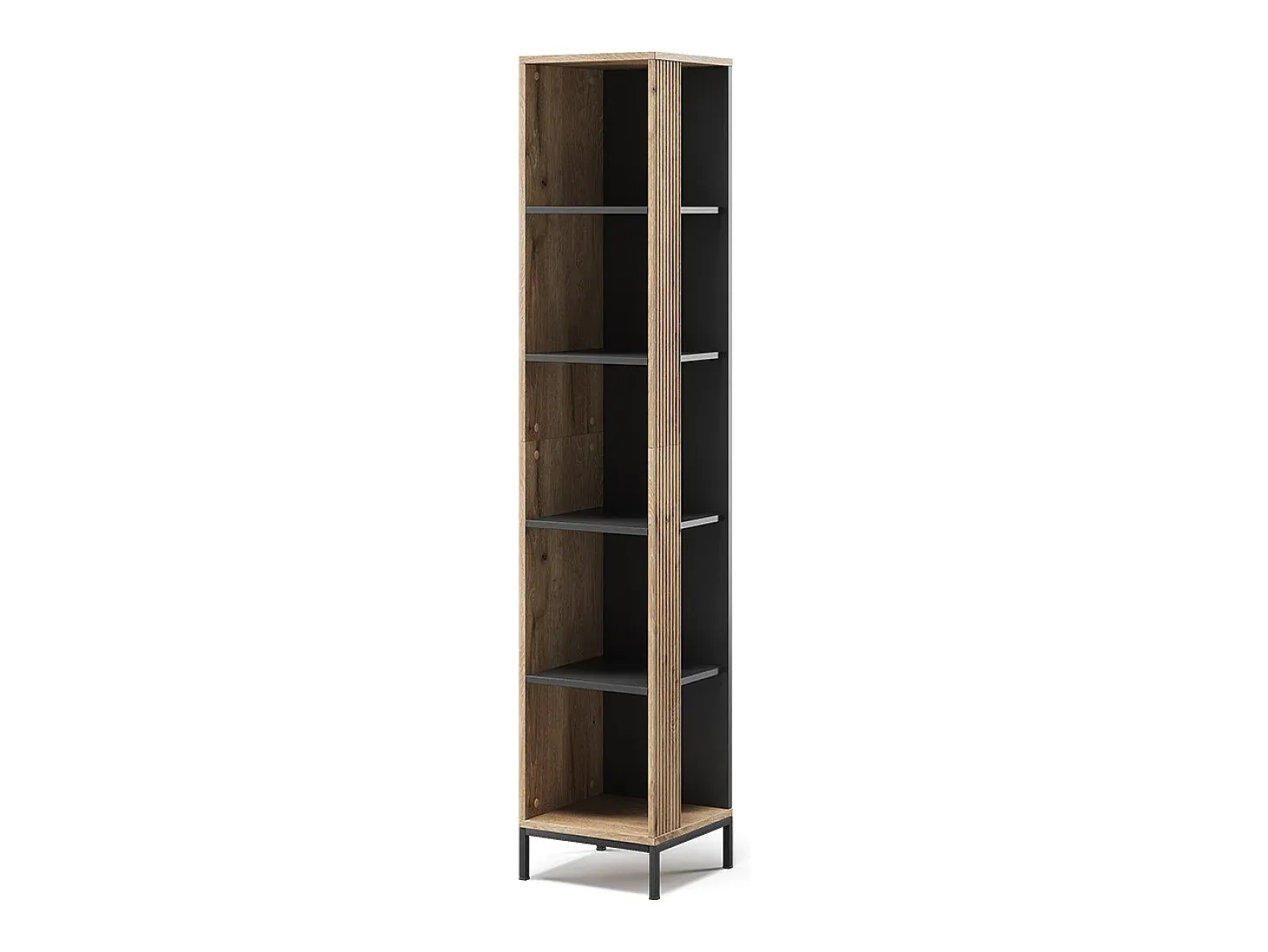 Librería roble vikingo 36x36x188 eliza