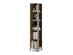 Librería roble vikingo 36x36x188 eliza