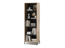 Librería roble vikingo 60x40x180 eliza