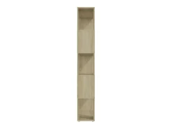 Librería separador contrachapada roble Sonoma 80x24x155 cm