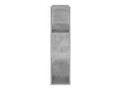 Librería separador contrachapada gris hormigón 80x24x94 cm