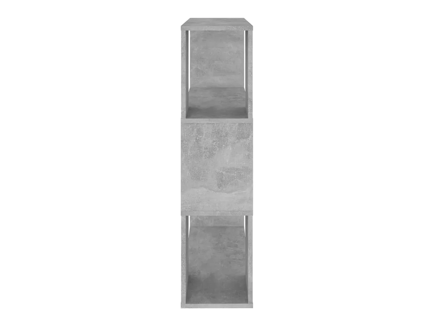 Librería separador contrachapada gris hormigón 80x24x94 cm