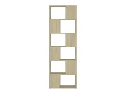 Librería separador contrachapada roble Sonoma 60x24x186 cm