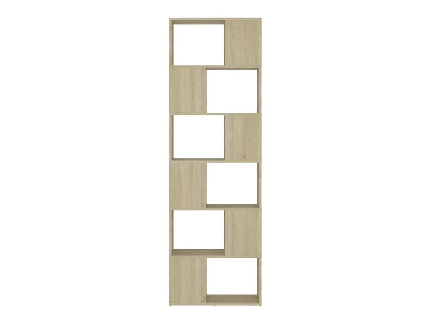 Librería separador contrachapada roble Sonoma 60x24x186 cm