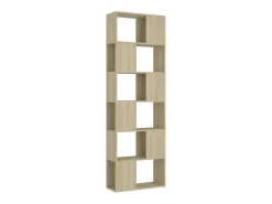 Librería separador contrachapada roble Sonoma 60x24x186 cm