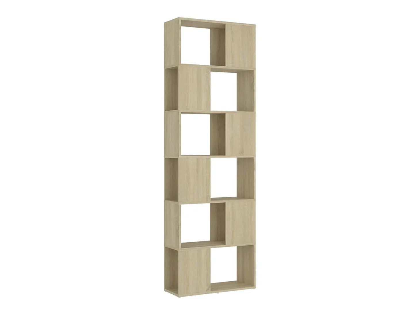 Librería separador contrachapada roble Sonoma 60x24x186 cm
