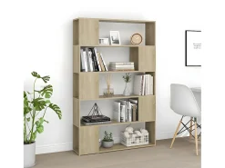 Librería separador contrachapada roble Sonoma 100x24x155 cm