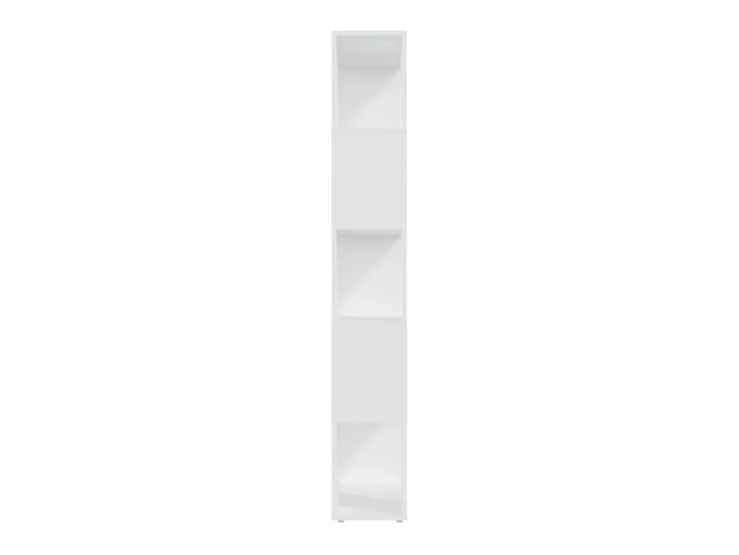 Librería separador madera contrachapada blanco 60x24x155 cm