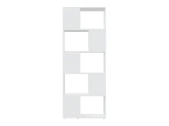 Librería separador madera contrachapada blanco 60x24x155 cm