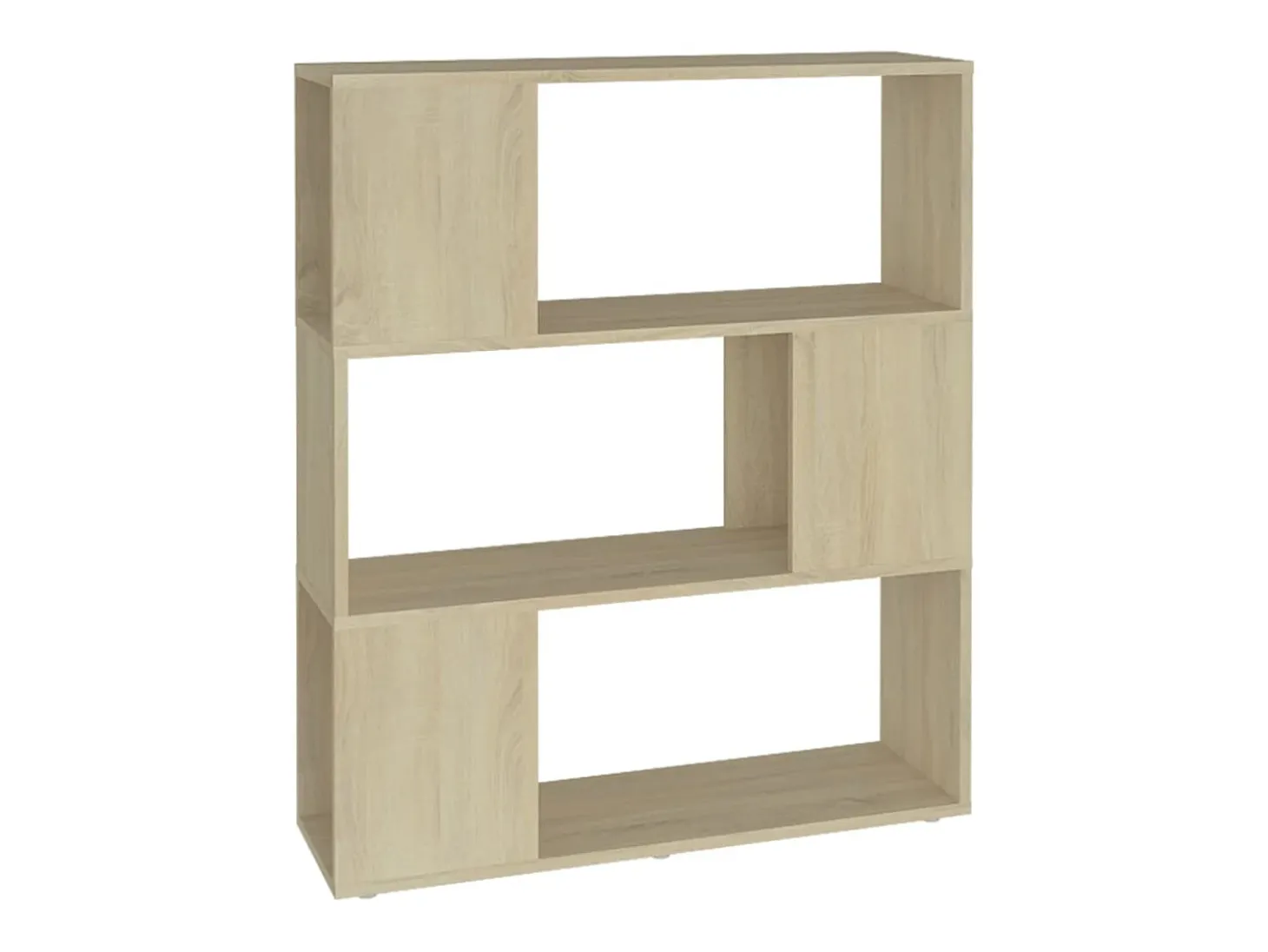 Librería separador madera contrachapada roble Sonoma 80x24x94cm