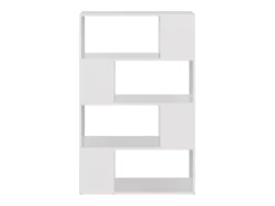 Librería separador madera contrachapada blanco 80x24x124,5 cm