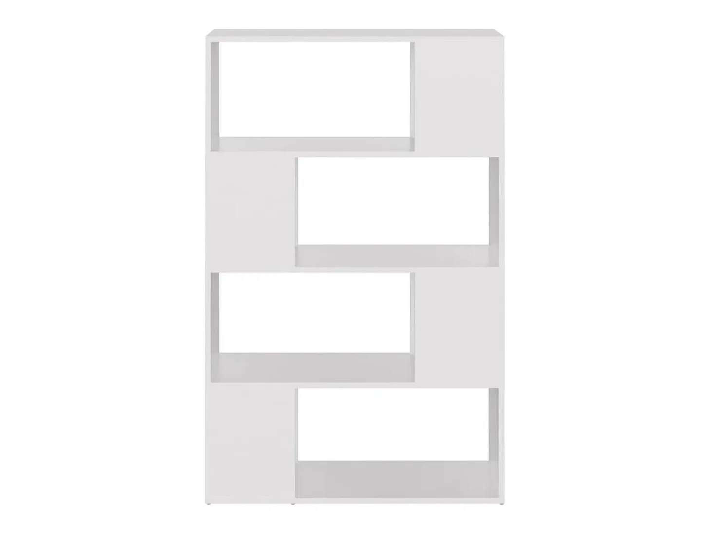 Librería separador madera contrachapada blanco 80x24x124,5 cm