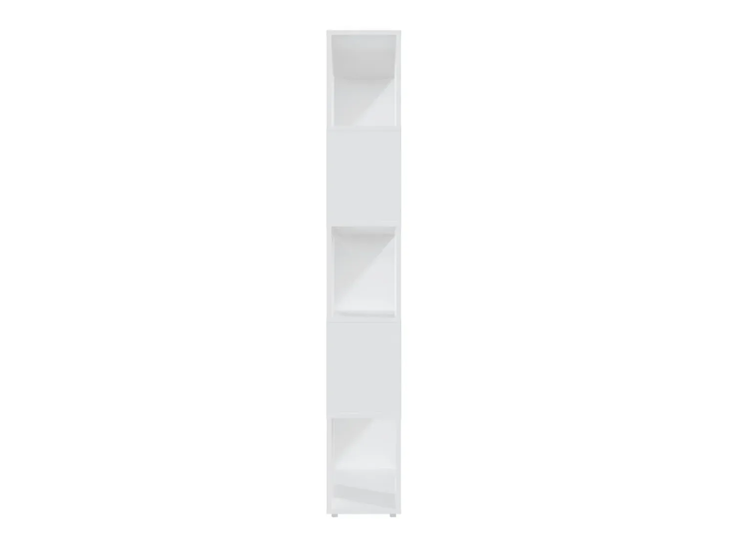 Librería separador madera contrachapada blanco 80x24x155 cm