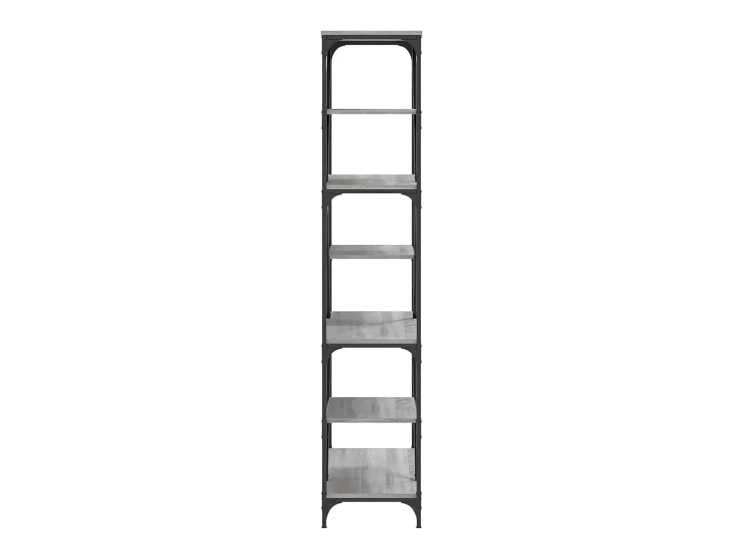 Librería Sonoma gris 91x36x176cm madera de ingeniería y acero