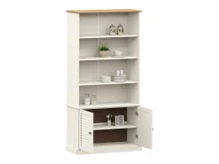 Librería VIGO madera maciza de pino blanco 85x35x170 cm