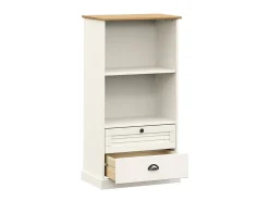 Librería VIGO madera maciza de pino blanco 60x35x114,5 cm ES23827