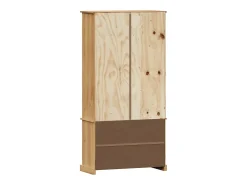 Librería VIGO madera maciza de pino 85x35x170 cm