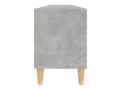 Lin Mueble de TV madera contrachapada gris hormigón 150x30x44,5 cm