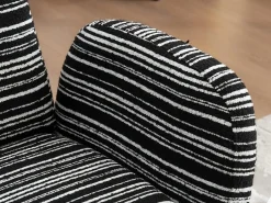 Línea 1.0 - Sillón Relax Bouclé con Reposabrazos con Bolsillos - Confort Ergonómico - Color Caqui - Para Decorar Cualquier Habitación