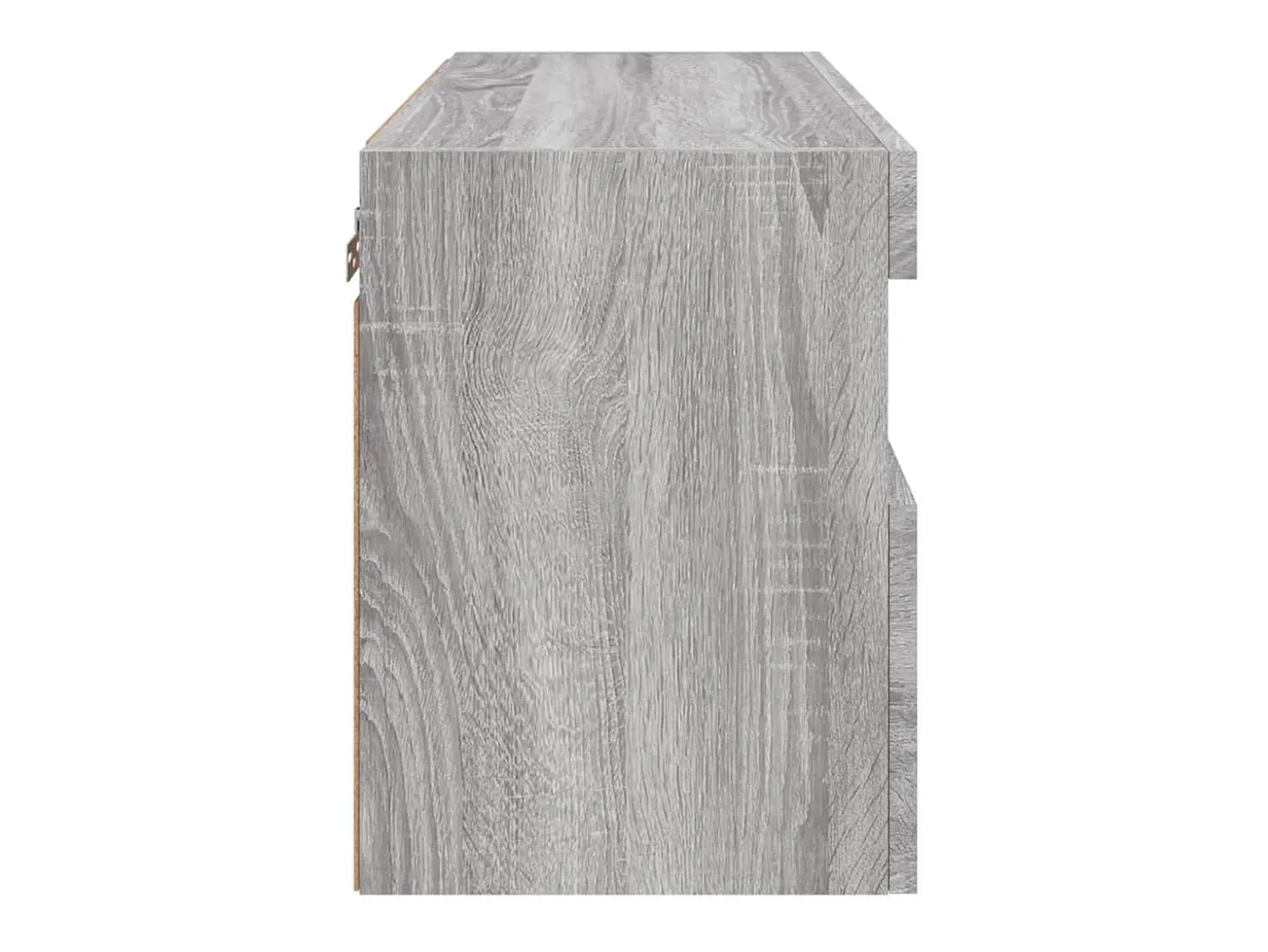 Ølstykke Mueble de TV de pared con luces LED gris Sonoma 60x30x40 cm