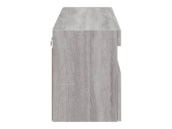 Ølstykke Mueble de TV de pared con luces LED gris Sonoma 100x30x40 cm