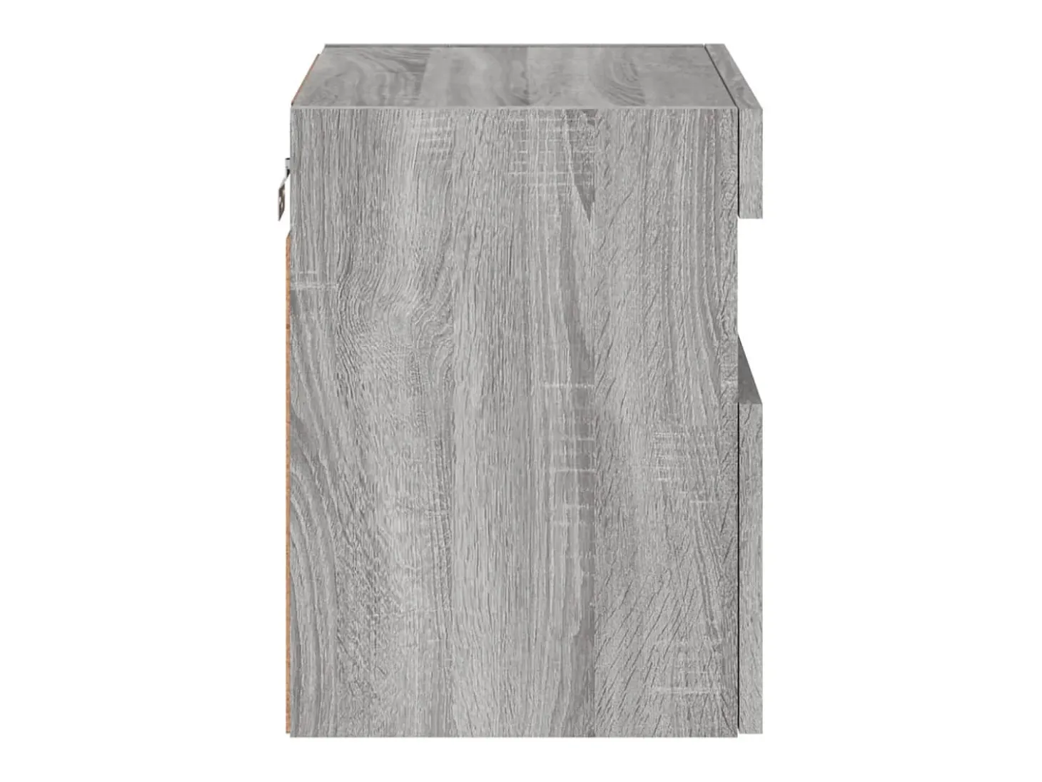 Ølstykke Mueble de TV de pared con luces LED gris Sonoma 40x30x40 cm