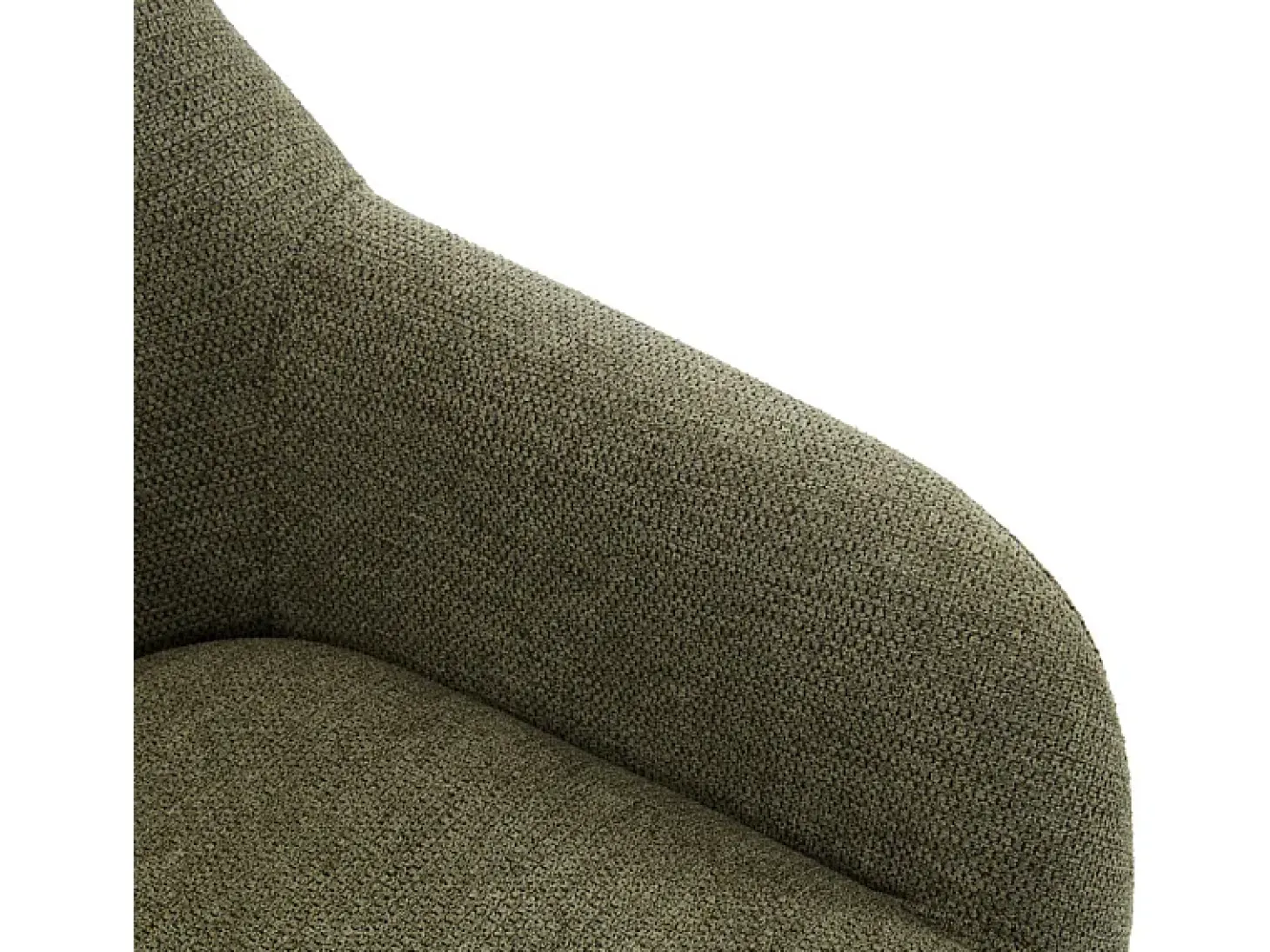 MALMO-Sillón de madera negra y tela Trendy Sauge
