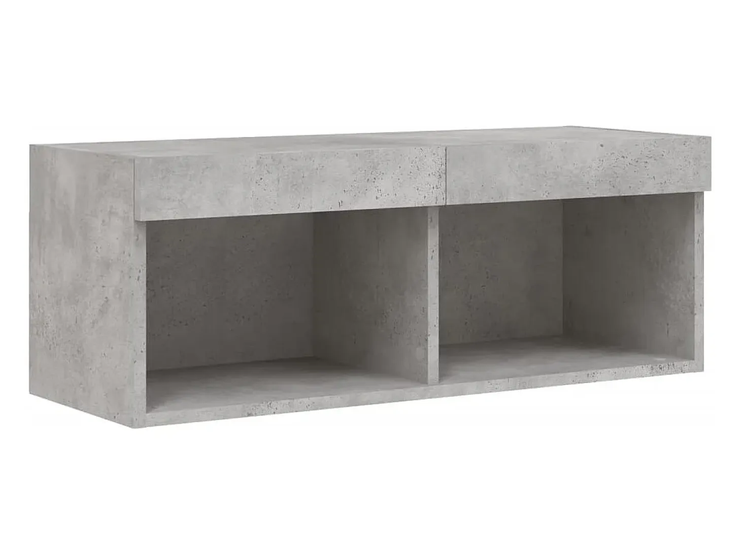 Mano Mueble para TV con luces LED gris hormigón 80x30x30 cm