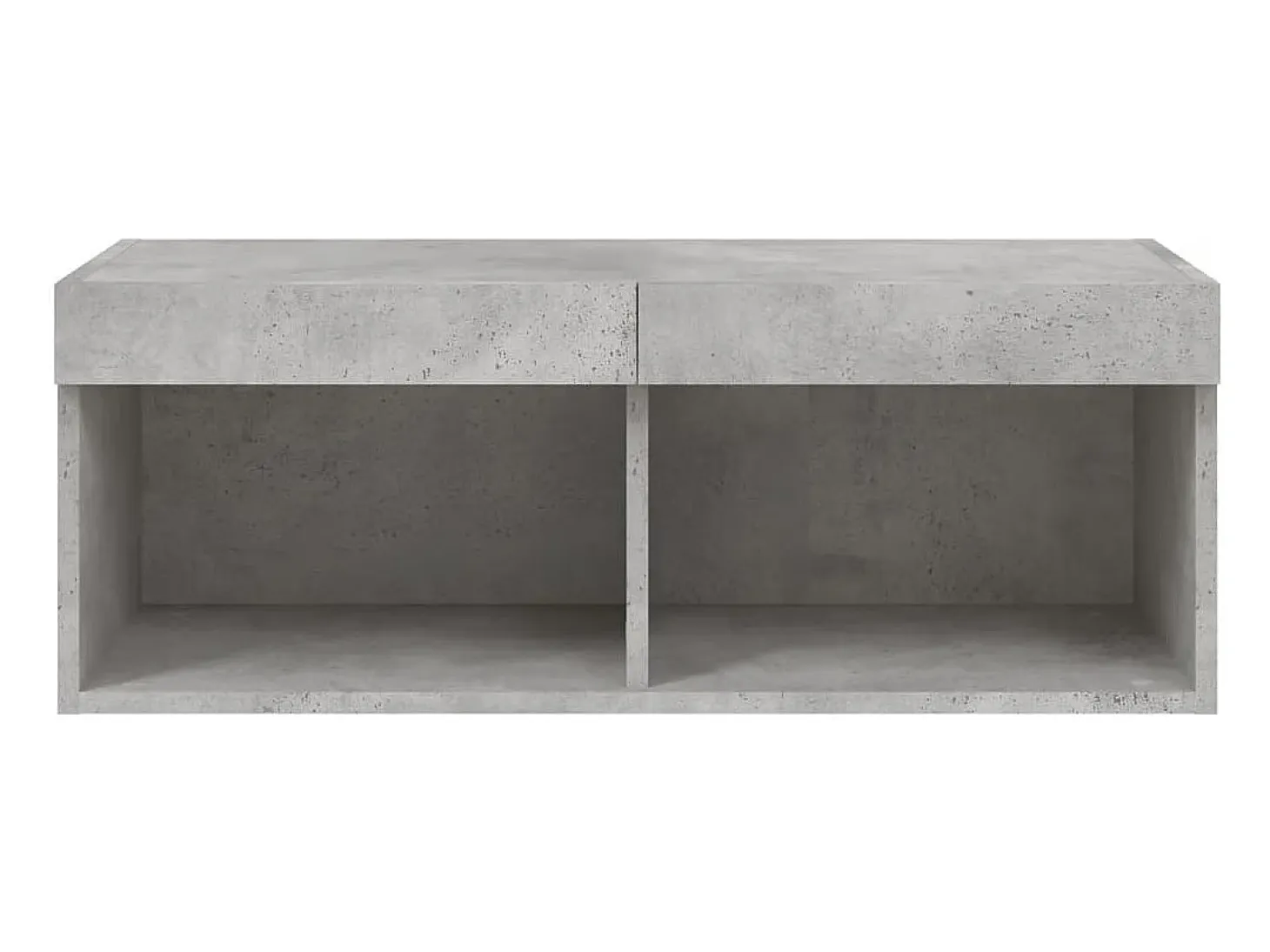 Mano Mueble para TV con luces LED gris hormigón 80x30x30 cm