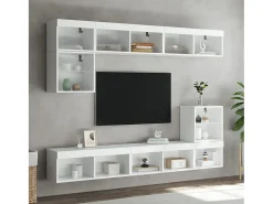 Mano Mueble para TV con luces LED blanco 80x30x30 cm