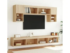 Mano Mueble para TV con luces LED roble Sonoma 100x30x30 cm