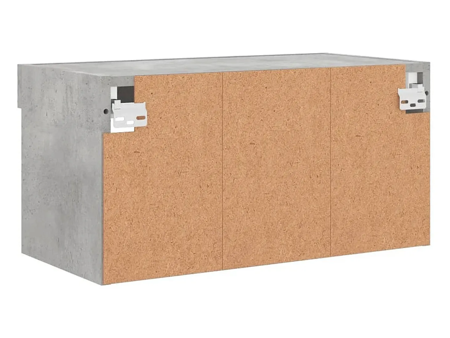 Mano Mueble para TV con luces LED gris hormigón 60x30x30 cm
